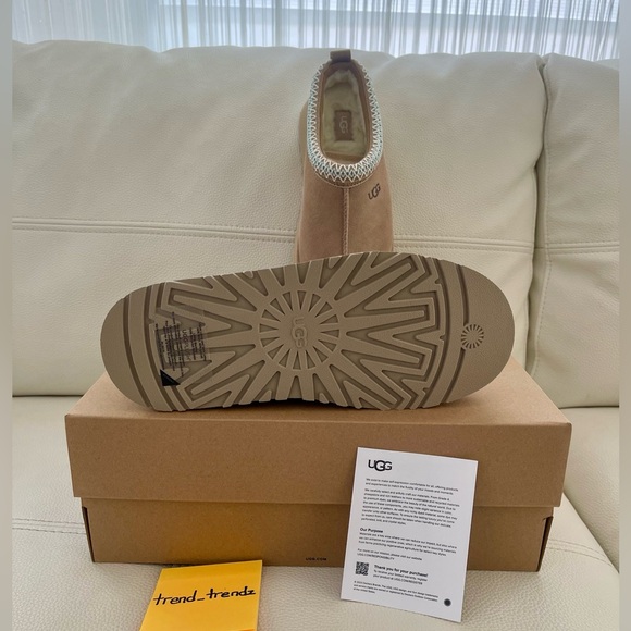 NEW UGG Tazz platform slipper Sand Womens 8 1122553 Clog Mules Shoes - Picture 8 of 11